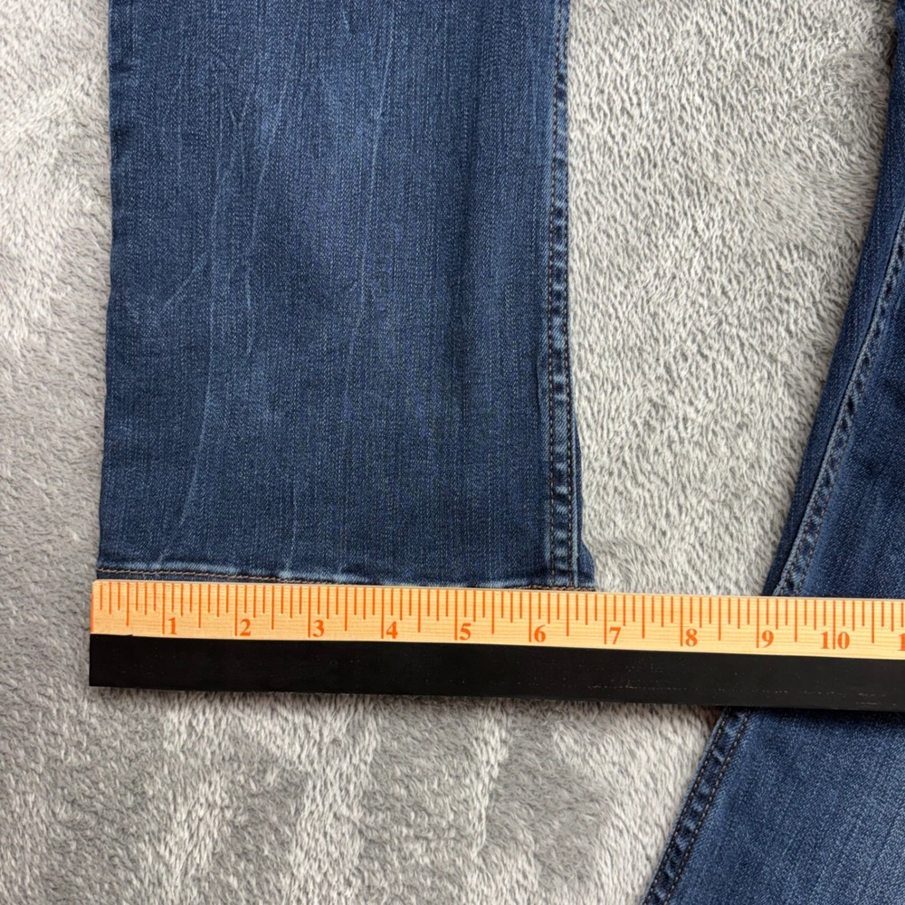 Jones New York Lexington Straight Jeans Womens 29x30 Blue Excellent Dark Wash - Picture 5 of 16